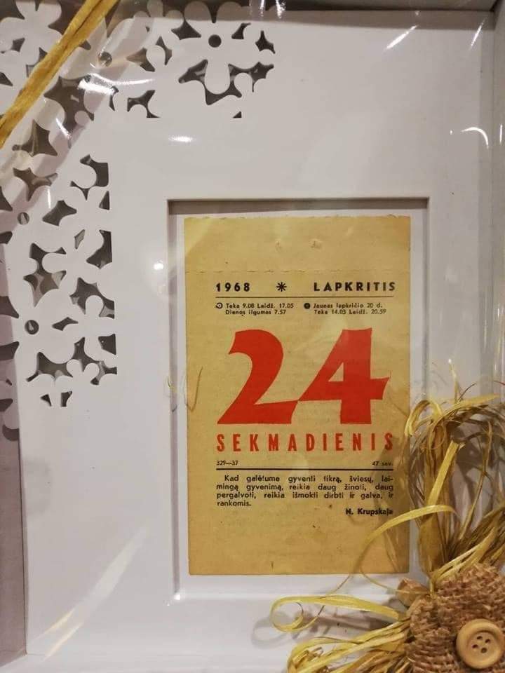Kalendoriaus lapeliai įvairioms progoms 1935-2026
