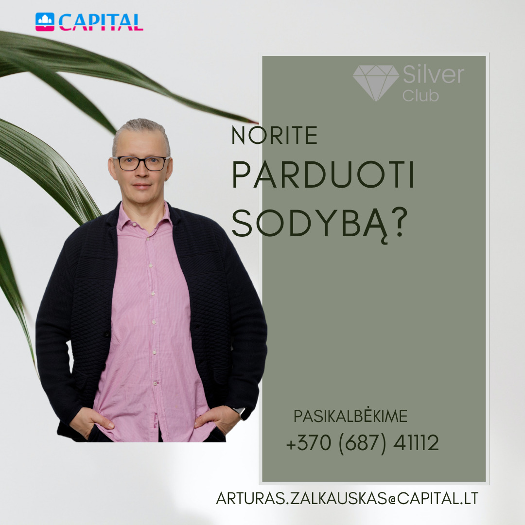 Parduodama jauki sodyba šalia tvenkinio.