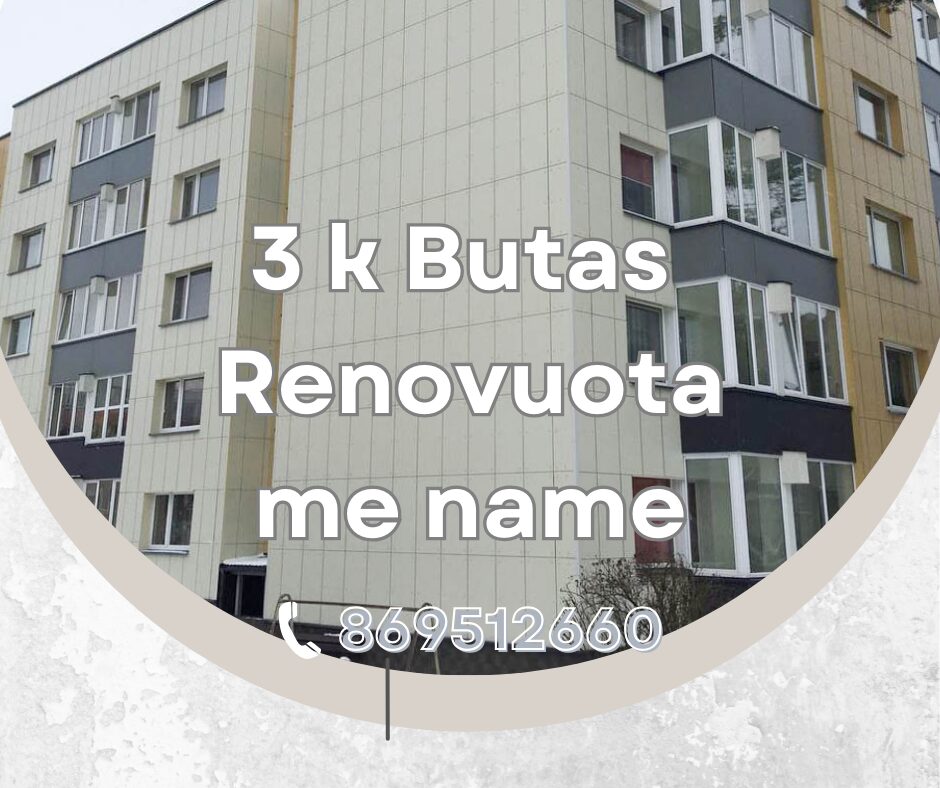 3 kamb. butas Utenoje