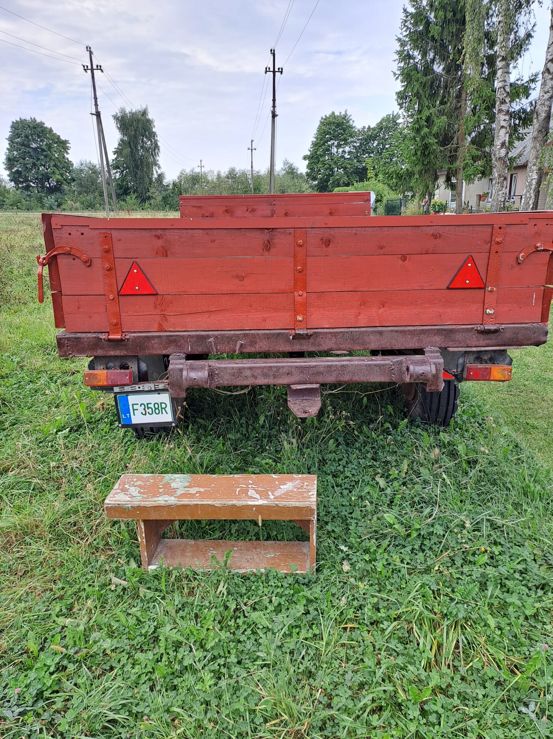 Traktorius MTZ82 ir puspriekabe