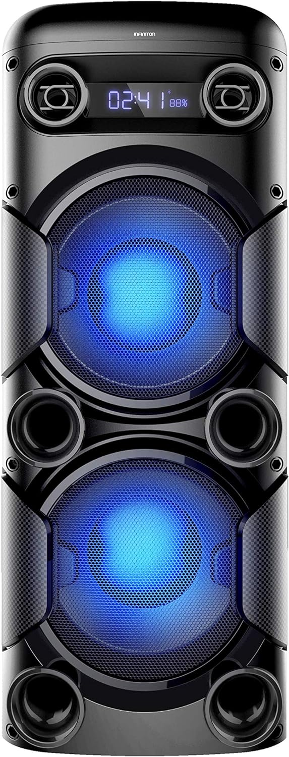Nešiojamos Bluetooth garso kolonėlės Infiniton K180 Juoda 180 W