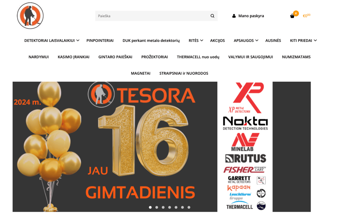 Metalo detektoriai, aksesuarai jiems – Metalodetektoriai.lt