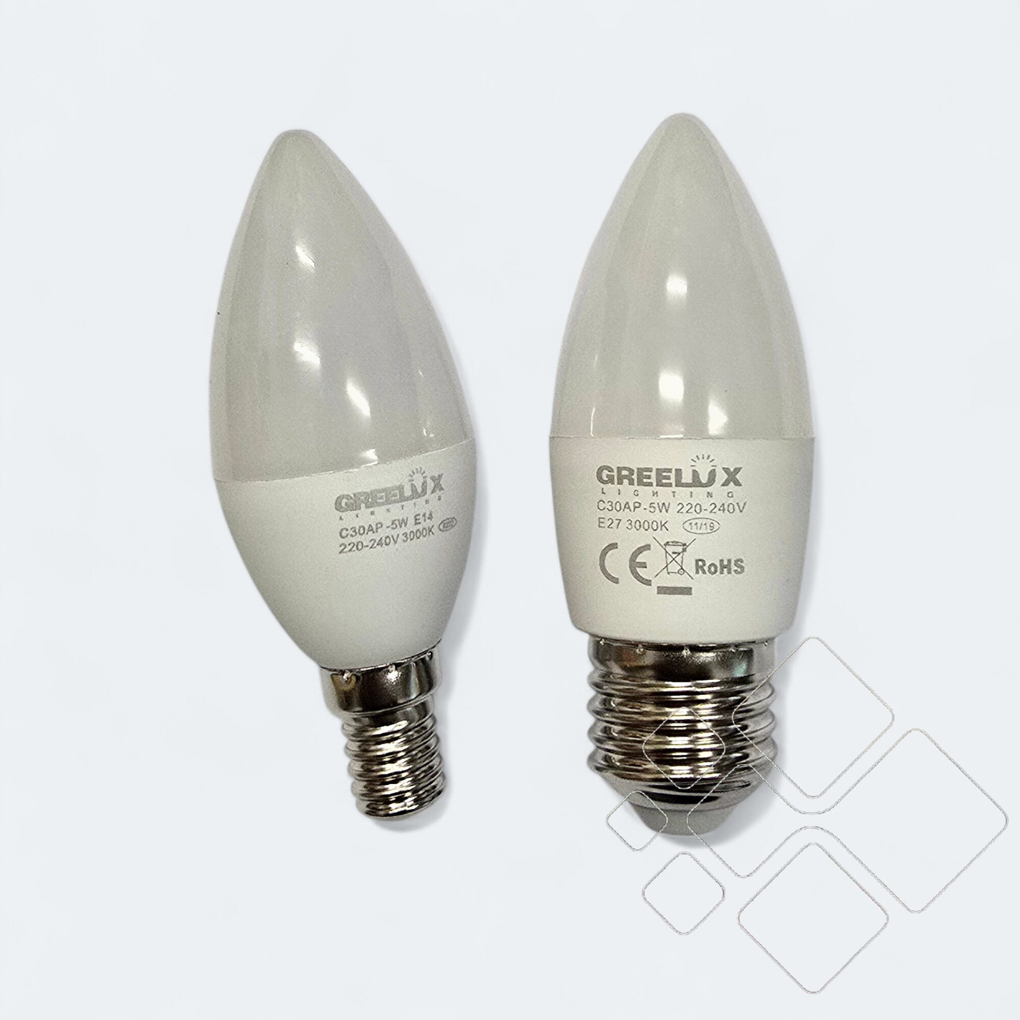 Žvakės formos 5W LED lemputės