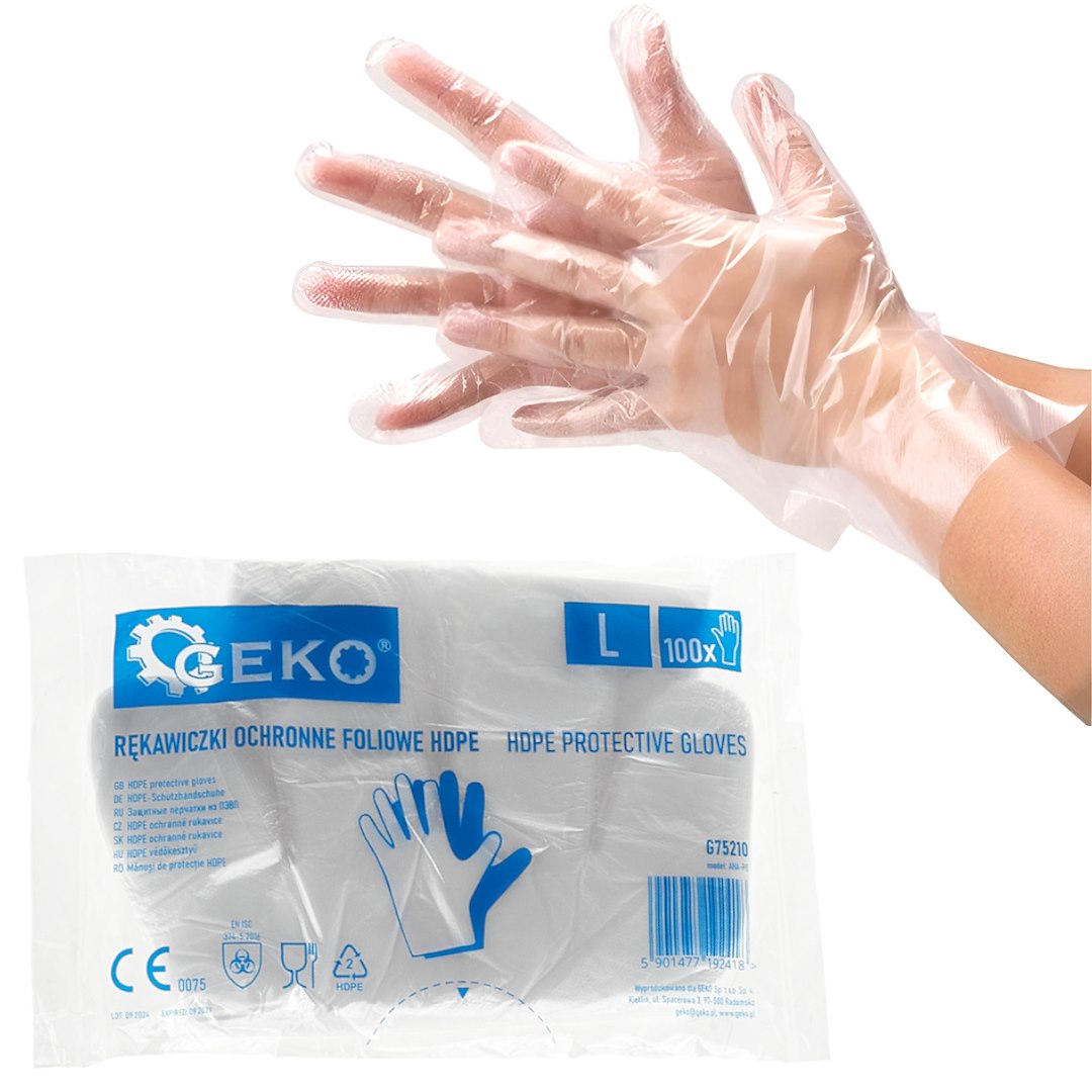 vienkartinės HDPE pirštinės 100vnt.