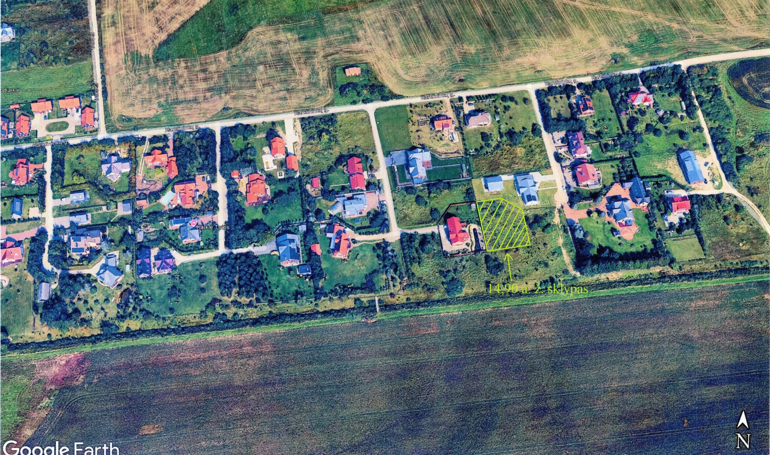 Parduodamas 14,90 a sklypas Karklėje Karklininkų g, („Dobiliukai“).