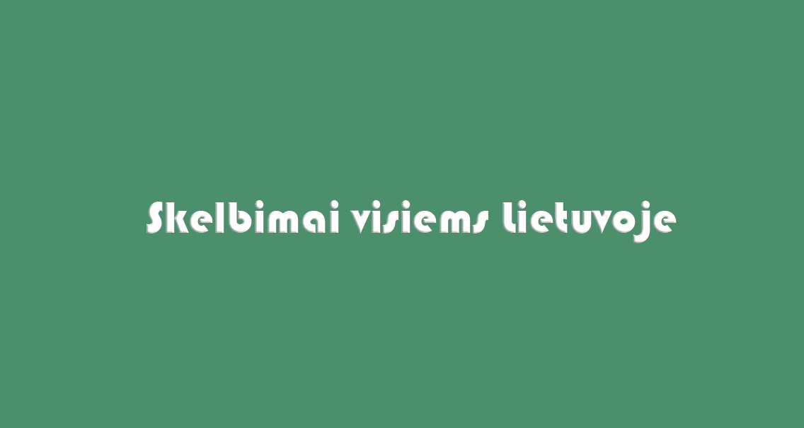 Skelbimų Lietuvoje Facebook grupė