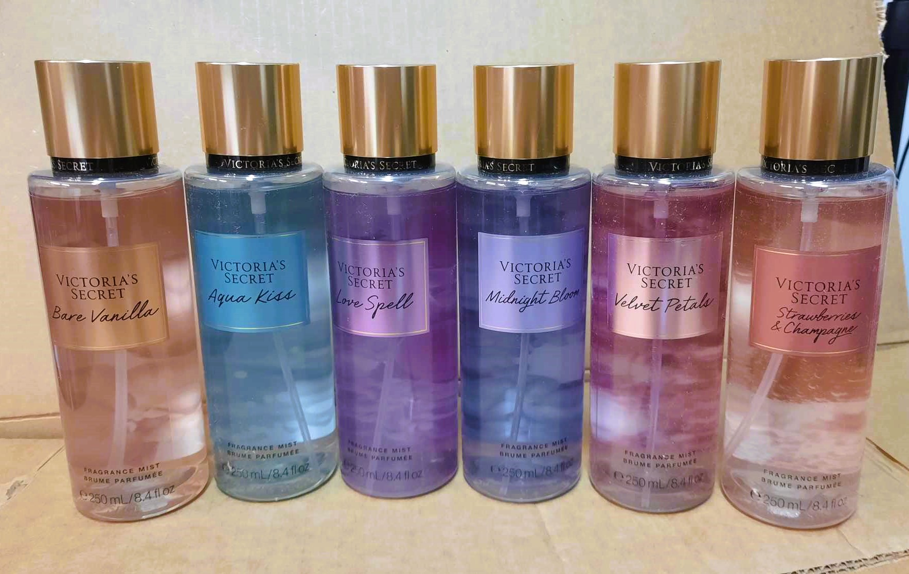 Victoria's Secret kūno losjonai ir kūno dulksna