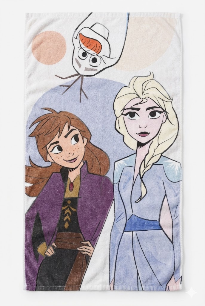 Rankšluostis rankoms ir veidui Disney Frozen Family